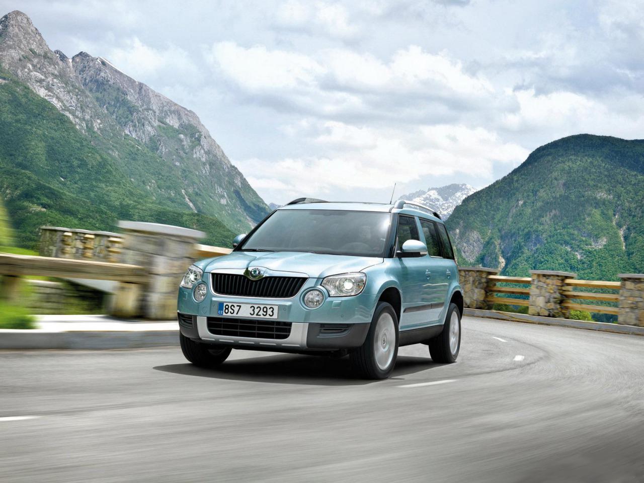 обои Skoda Yeti в движении фото