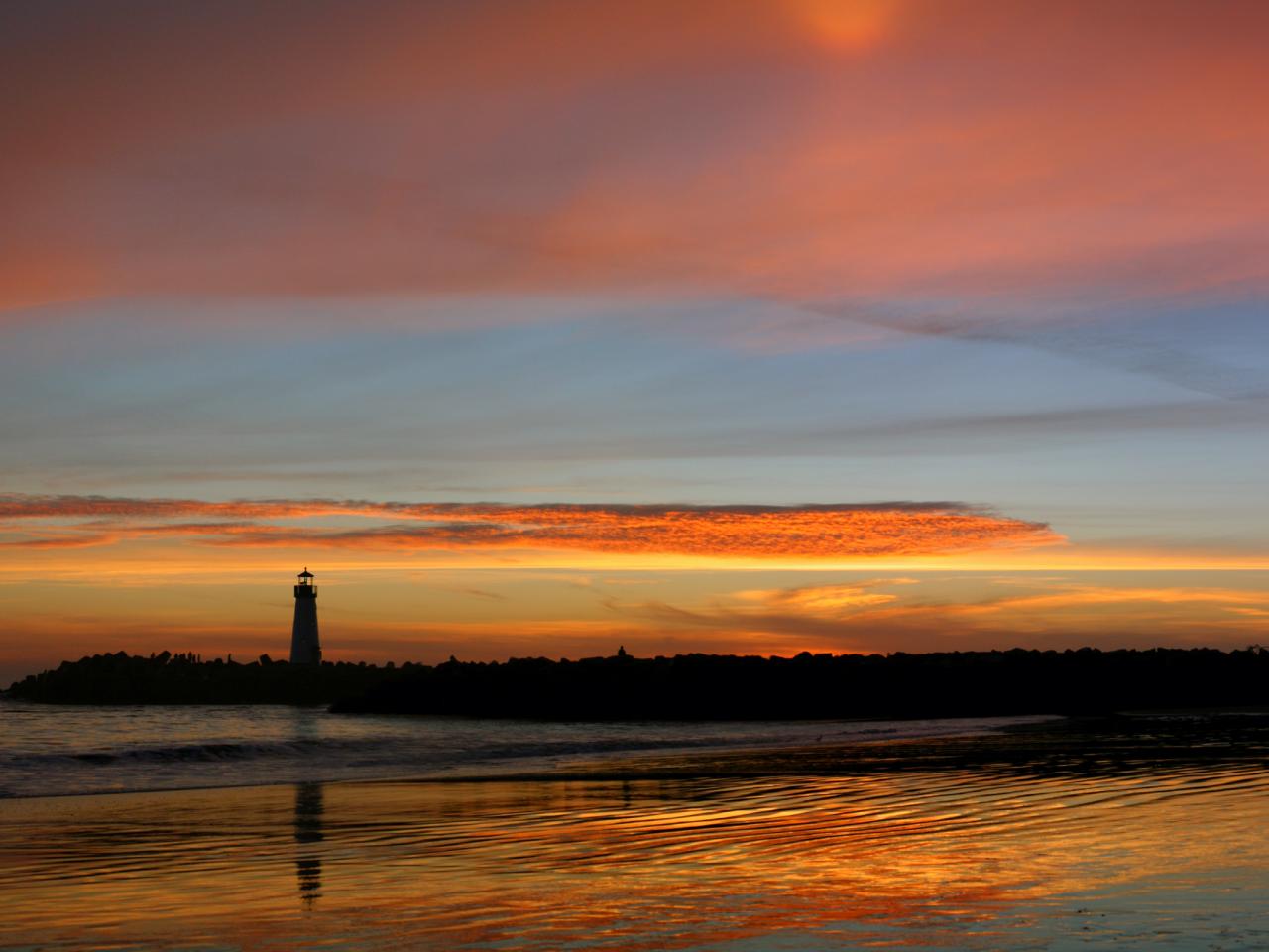 обои Santacruzsunset природа фото