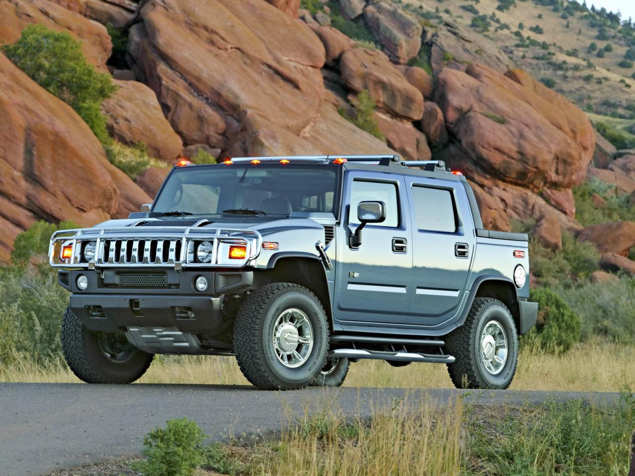 обои Hummer H2 SUT FA Red Rock фото