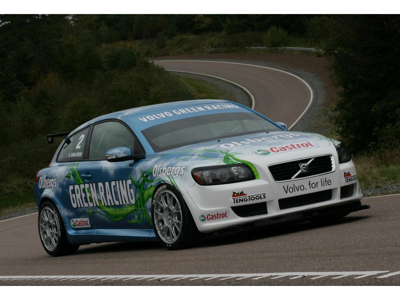 обои Volvo C30 greenracing фото