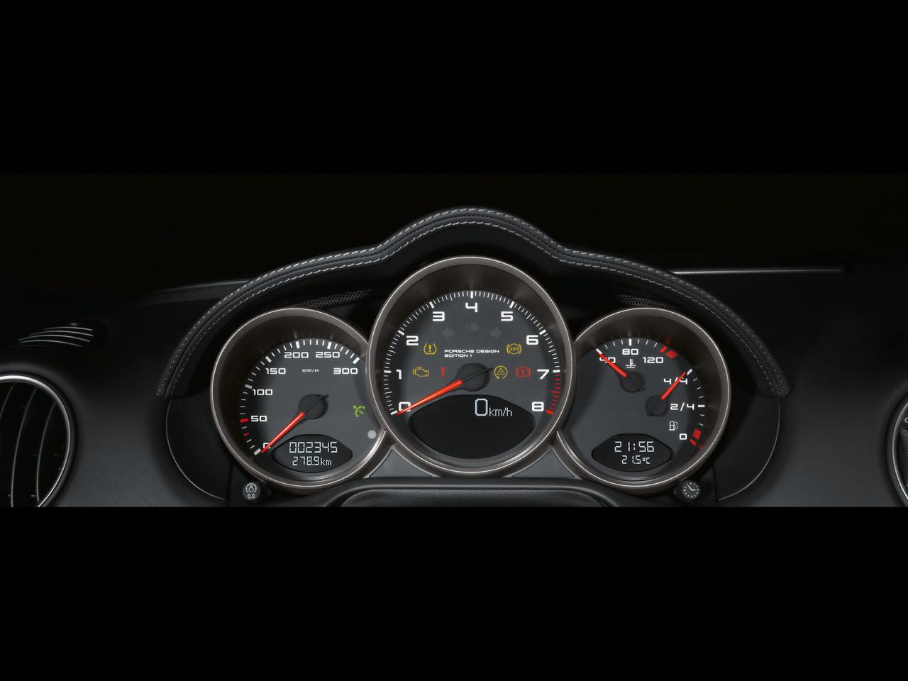 обои Porsche Design Edition 1 Cayman S Gauges фото