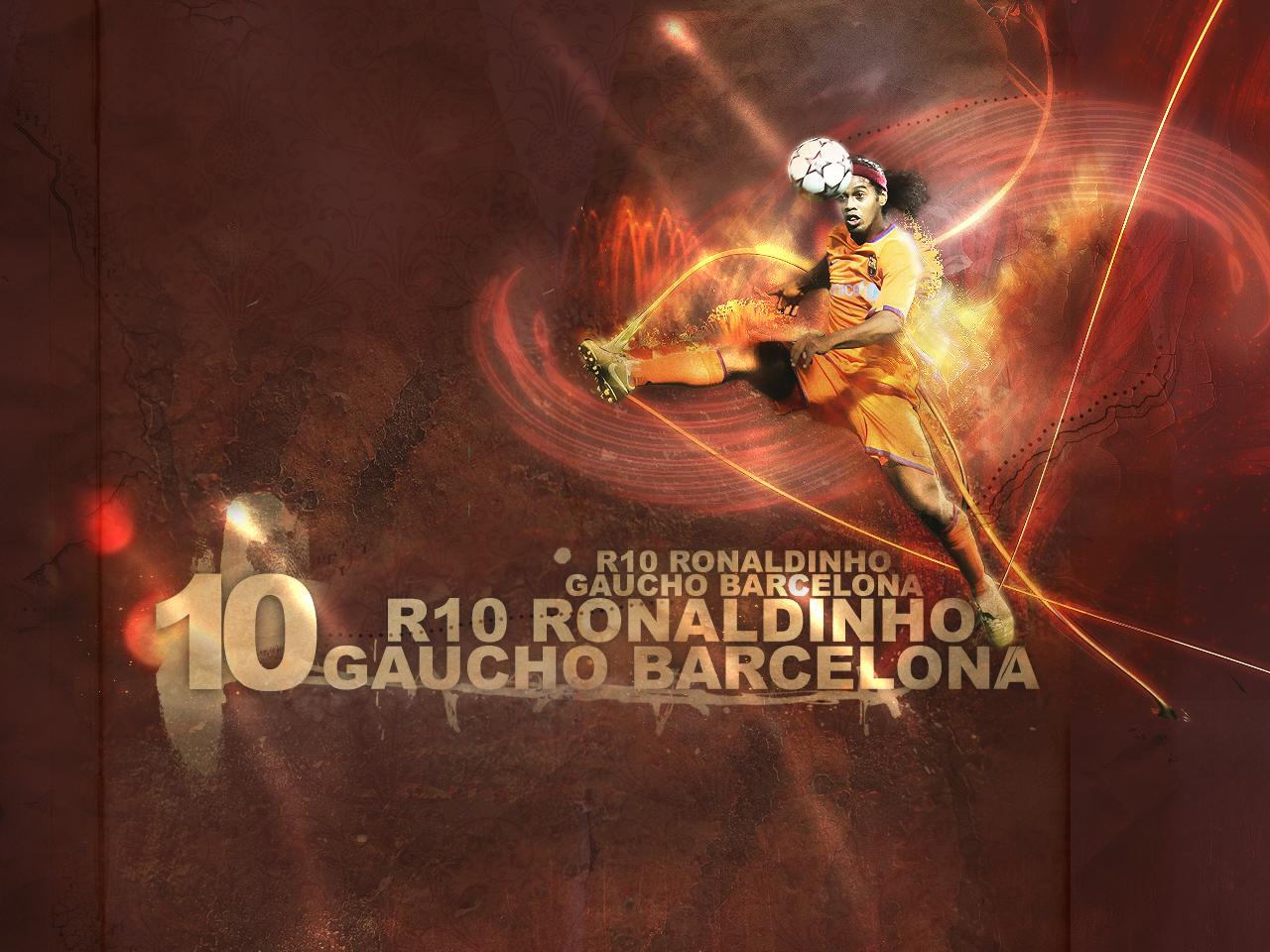 обои Ronaldinho Barcelona фото