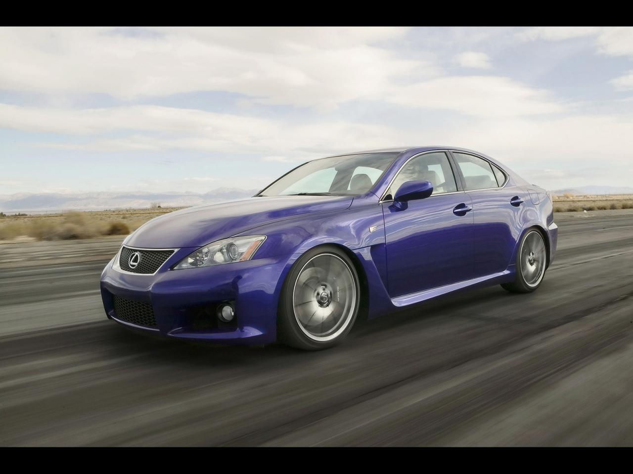 обои Lexus IS F Side Angle Speed фото