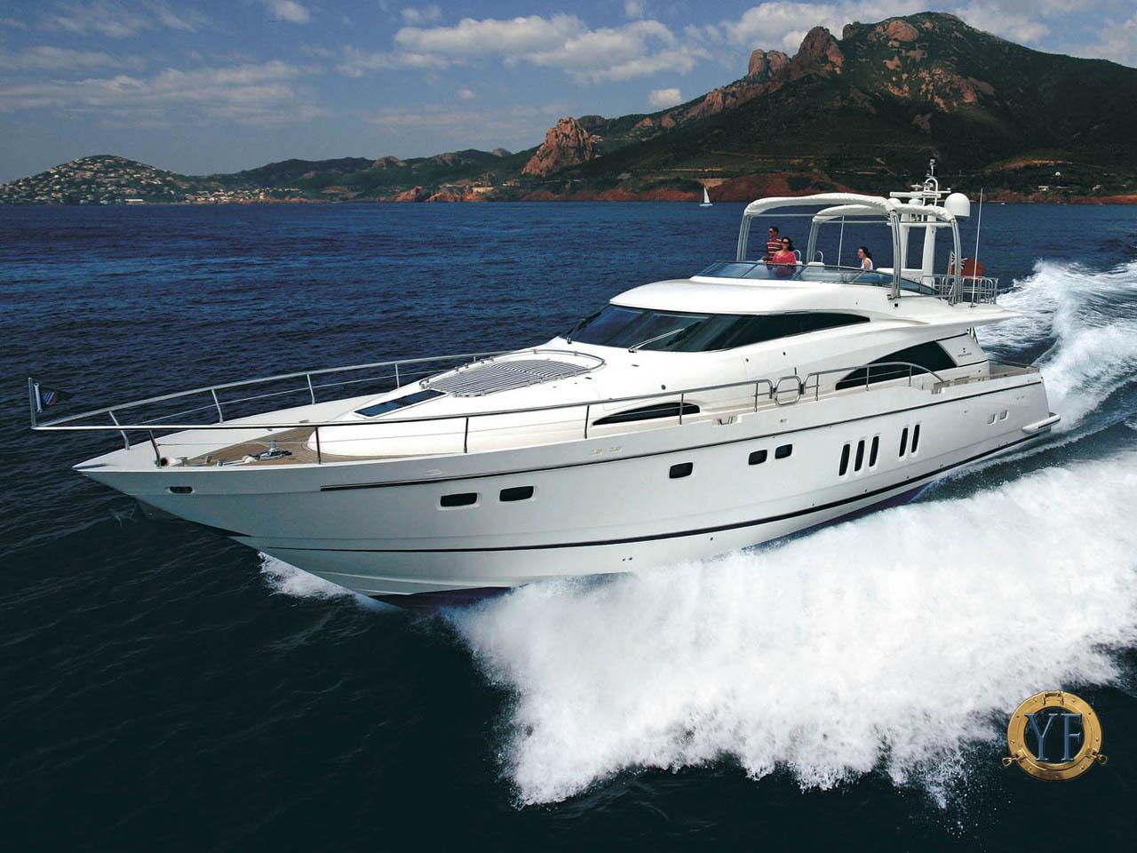 обои Катер Fairline 74Squad1280 фото