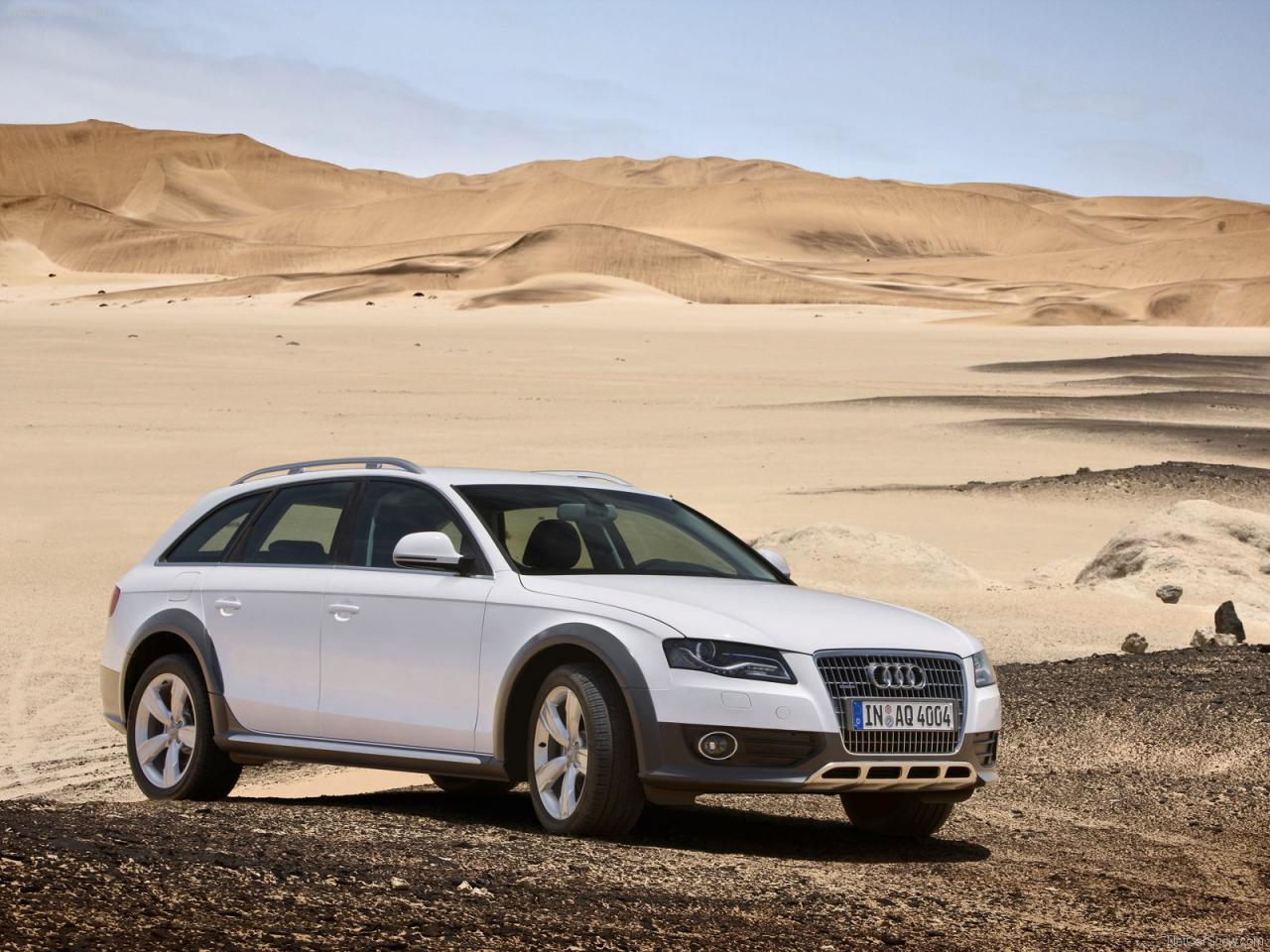 обои Белая Audi-A4 allroad фото