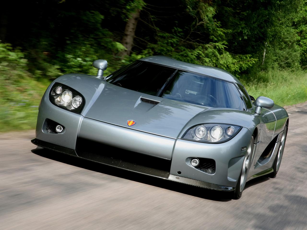 обои Koenigsegg CCX Front Angle Closeup Grey фото