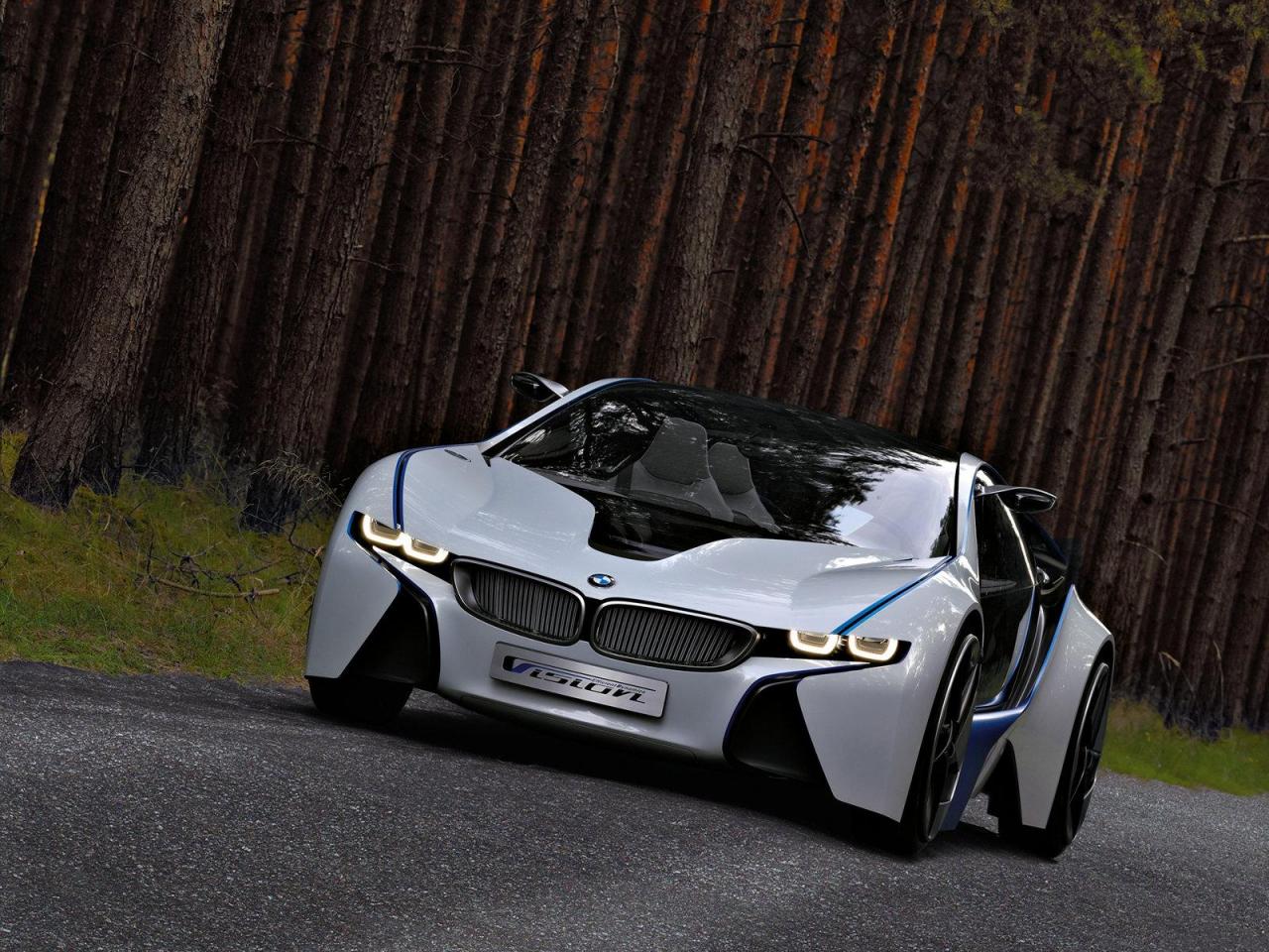 обои BMW EfficientDynamics Concept в лесу фото