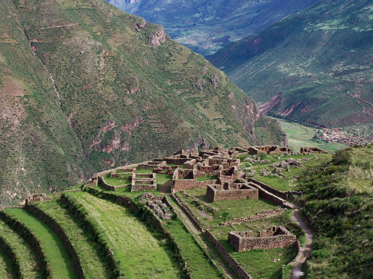 обои Inca Ruins,   Pisac,   Peru фото