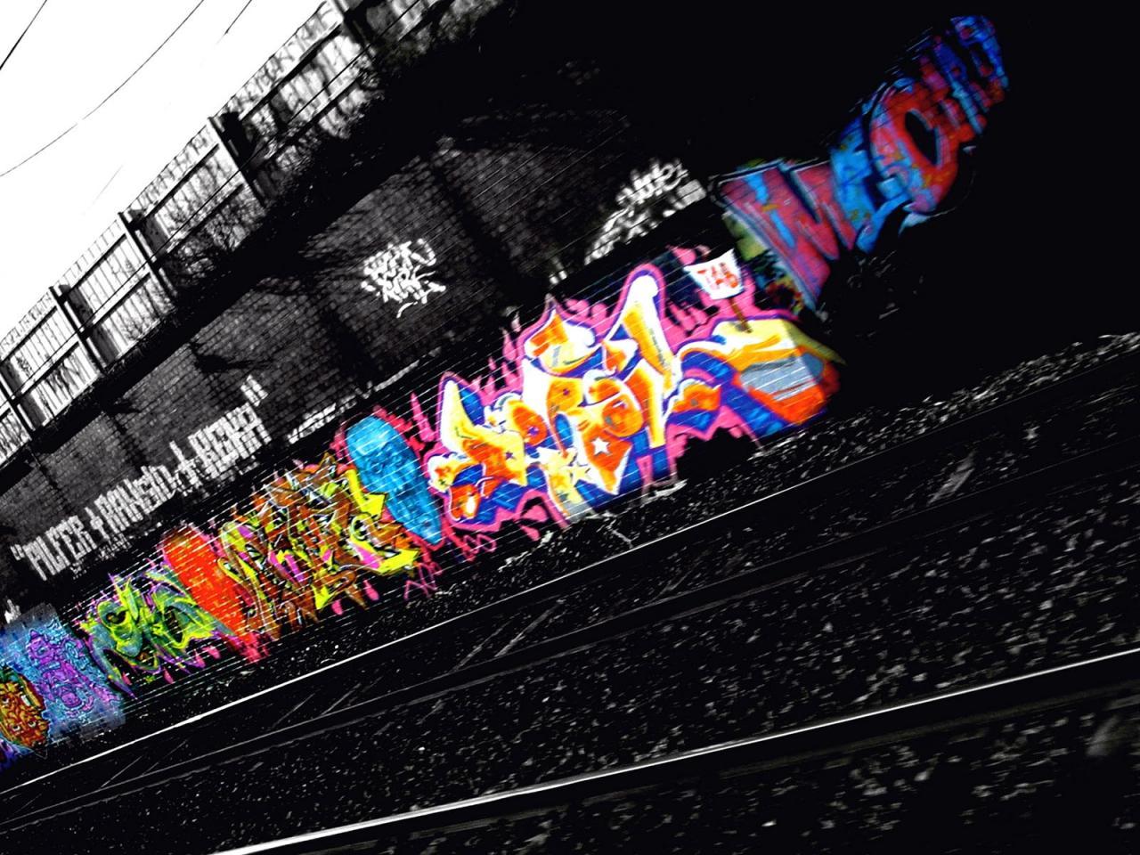 обои Graffiti Railway фото