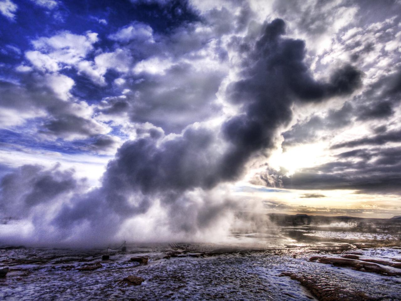 обои Iceland Landscape The Geothermal Genie фото