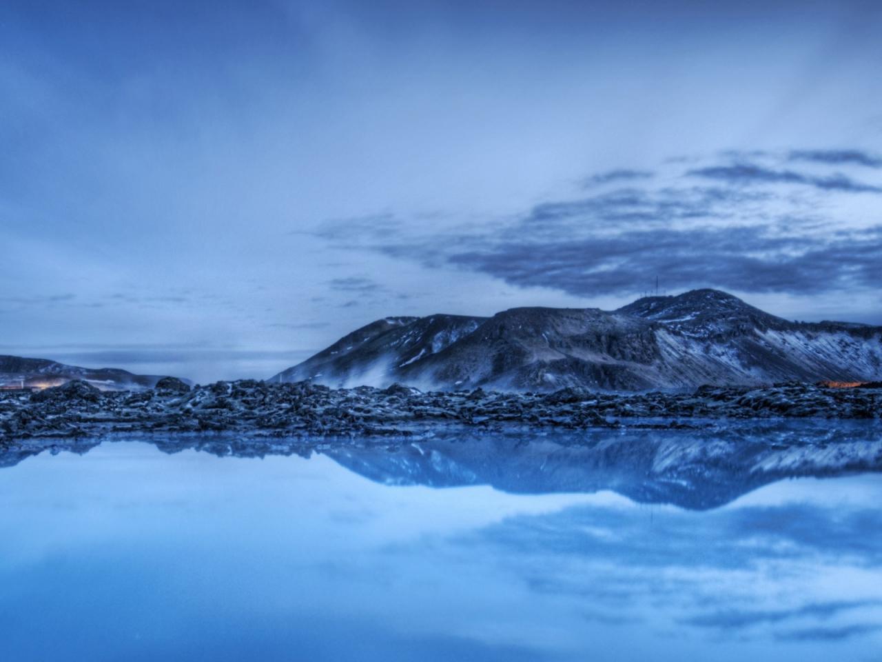 обои Iceland Landscape The Milky Blue Lagoon фото