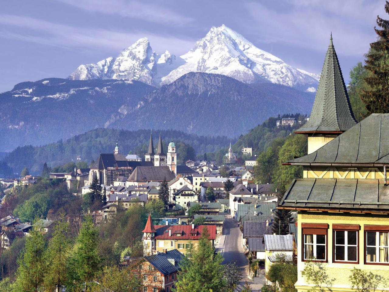 обои Bertesgarten and Mount Watzmann,   Germany фото