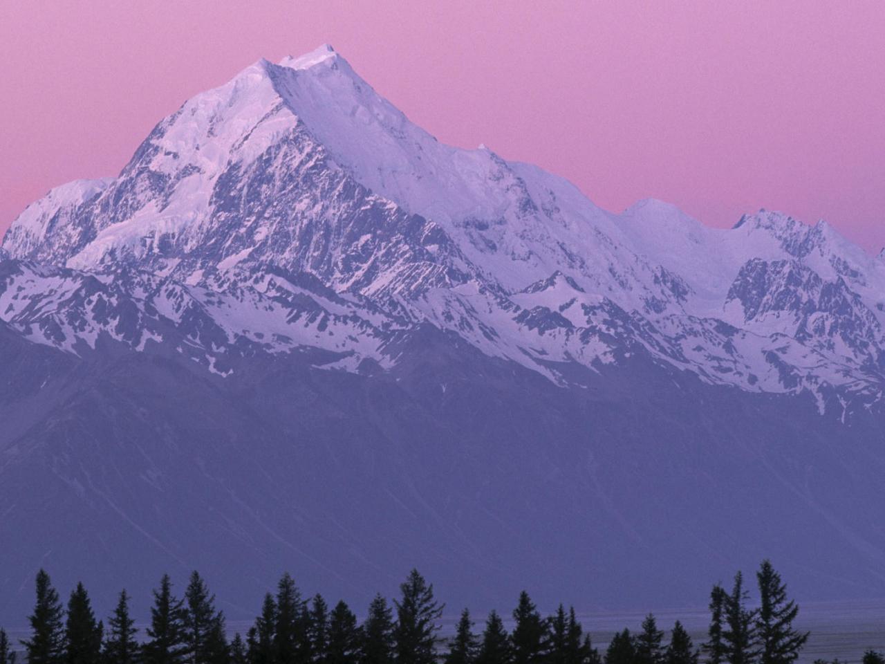 обои Majestic Peak,   Mount Cook,   New Zealand фото