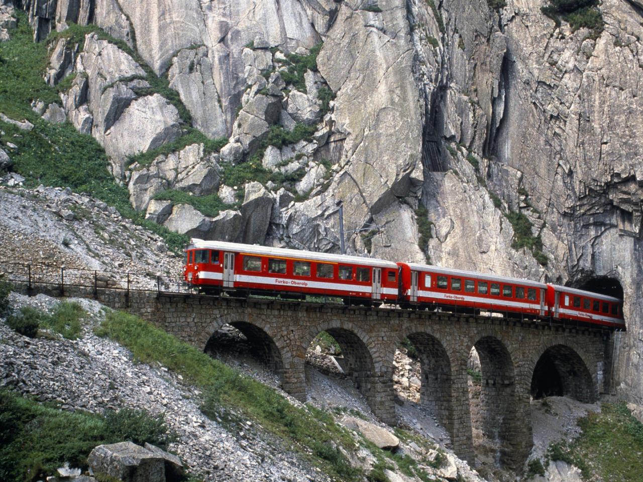 обои Swiss Mountain Railway фото