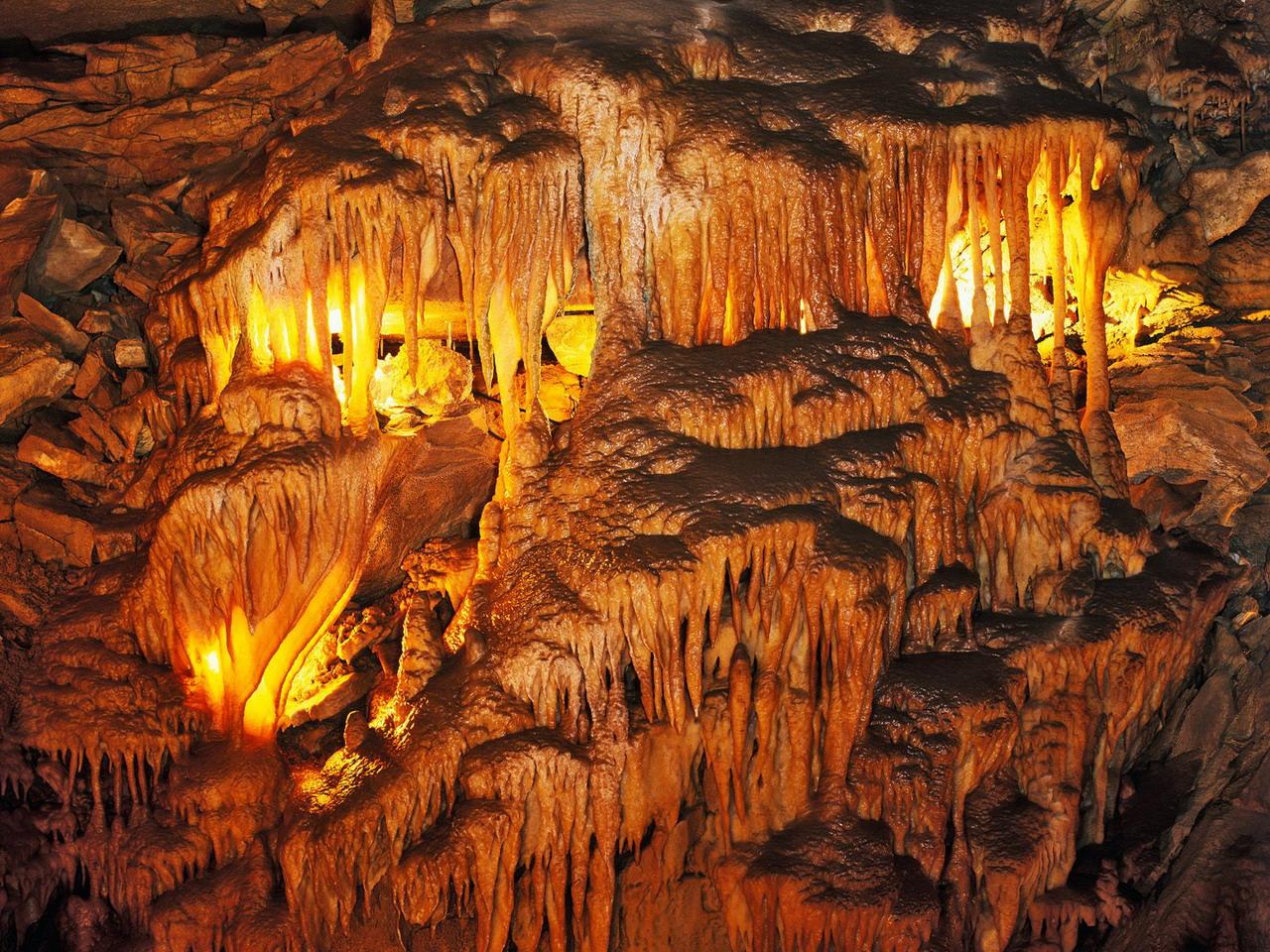 обои Drapery Room,   Mammoth Cave National Park,   Kentucky фото