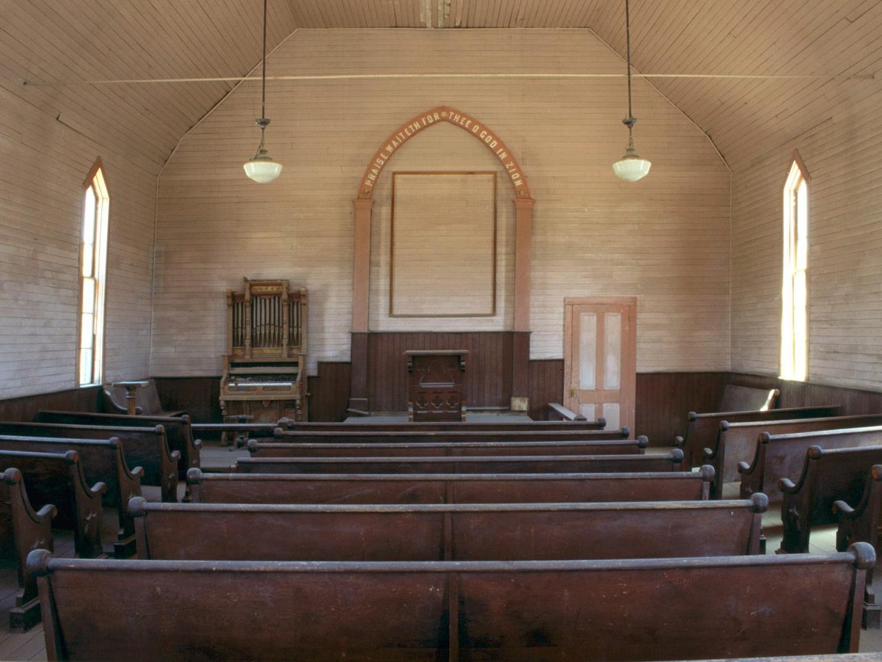 обои Methodist Church Interior,   Bodie,   California фото