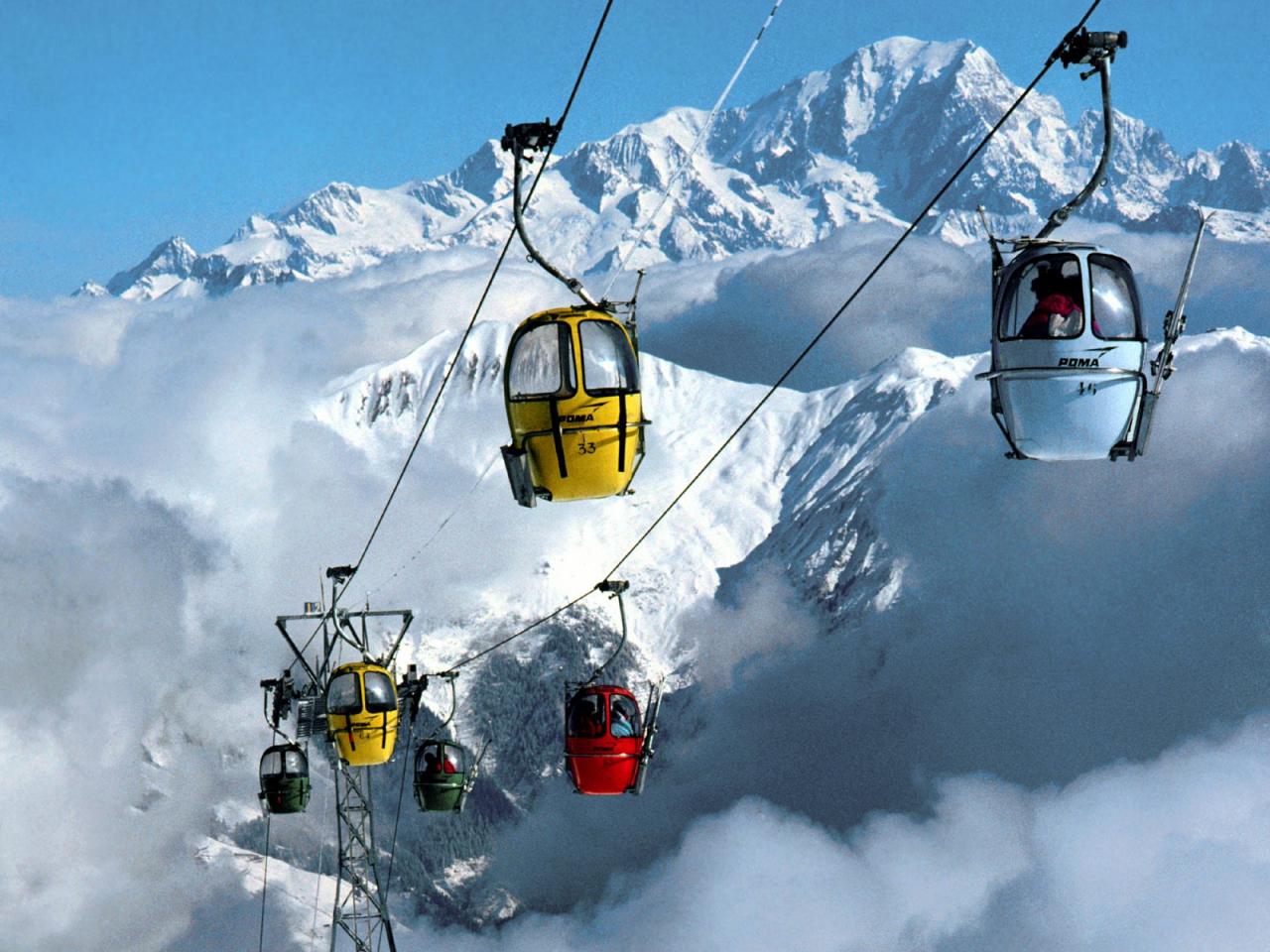 обои Poma Lift,   Mount Blanc,   Courcheval,   France фото