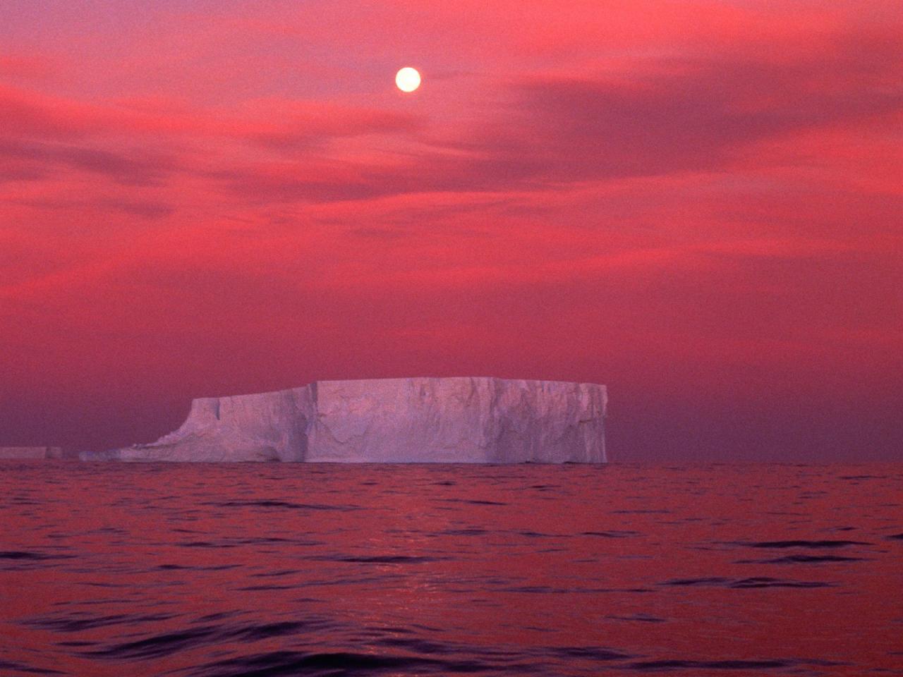 обои Red Skies,   Antarctica фото