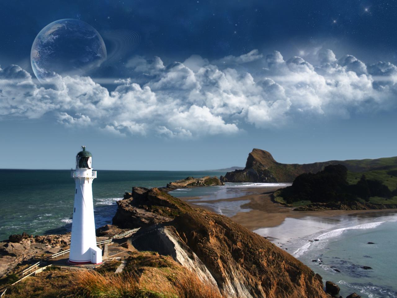 обои Photoshop Lighthouse фото