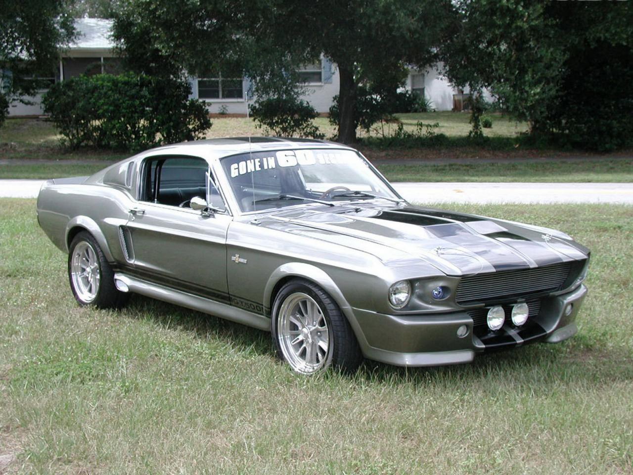 обои Ford Mustang Shelby GT500 [1967] на травке фото