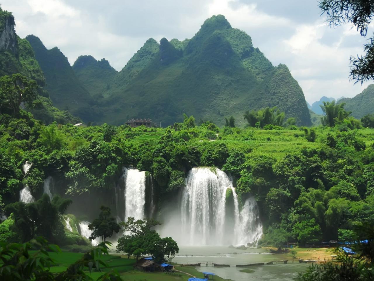 обои Ban Gioc Waterfall фото