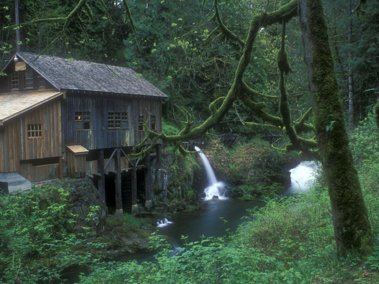 обои Cedar Creek Grist Mill,   Washington фото