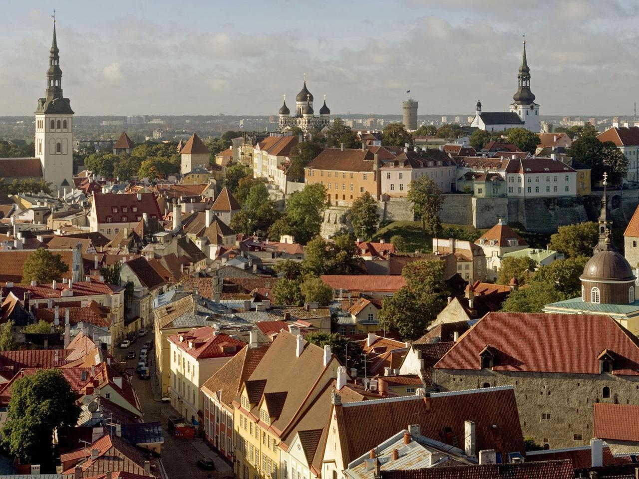 обои Эстония,  Таллин,  церковь святого Олафа фото