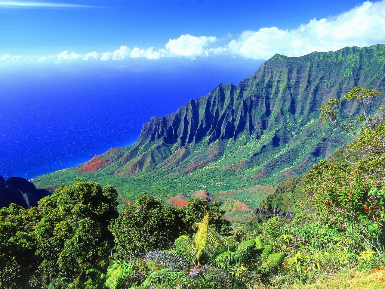 обои The Kalalau Valley,   Kauai фото