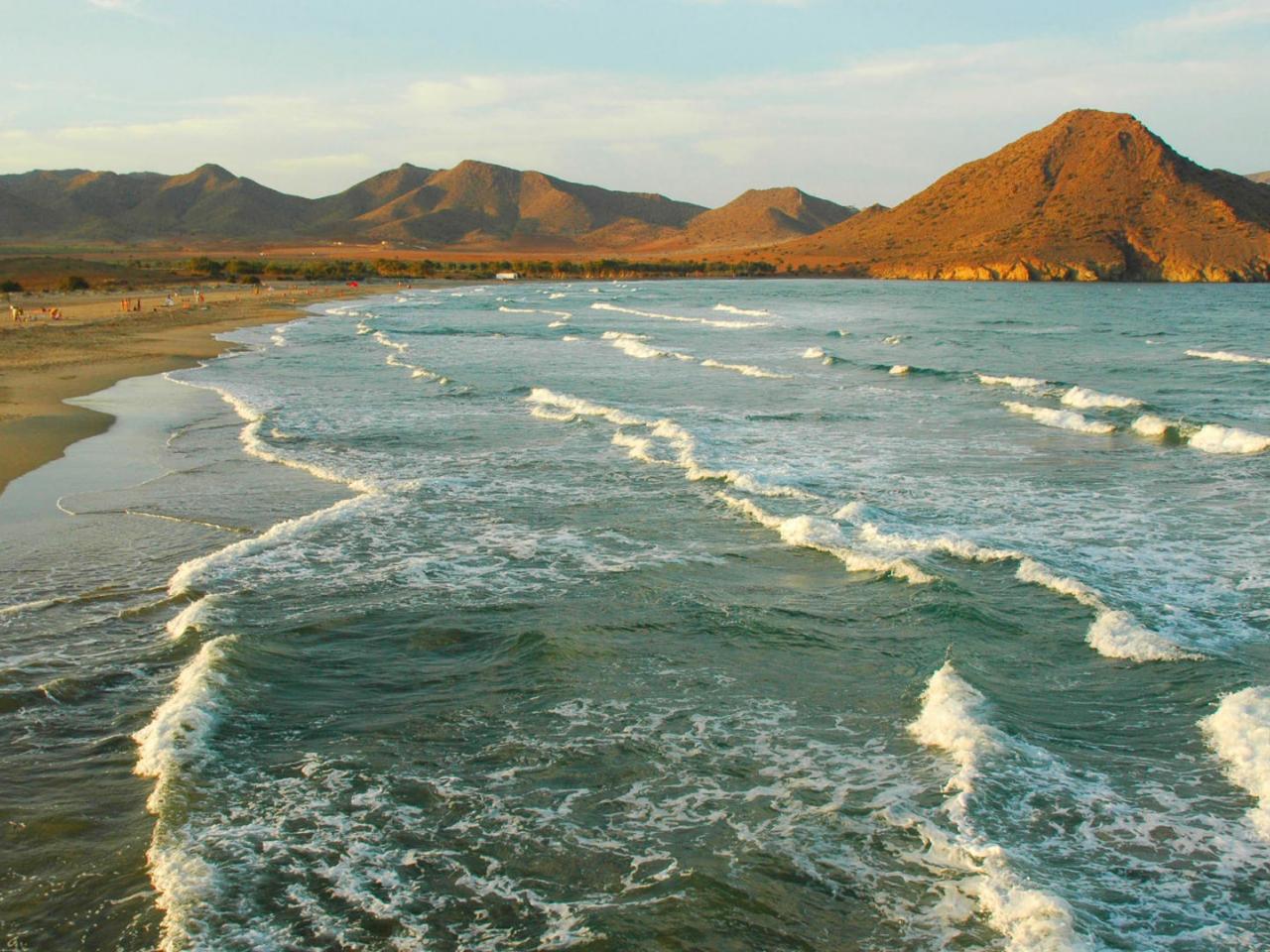 обои Genoveses Beach,   Cabo de Gata Natural Park,   Andalusia,   Spain фото