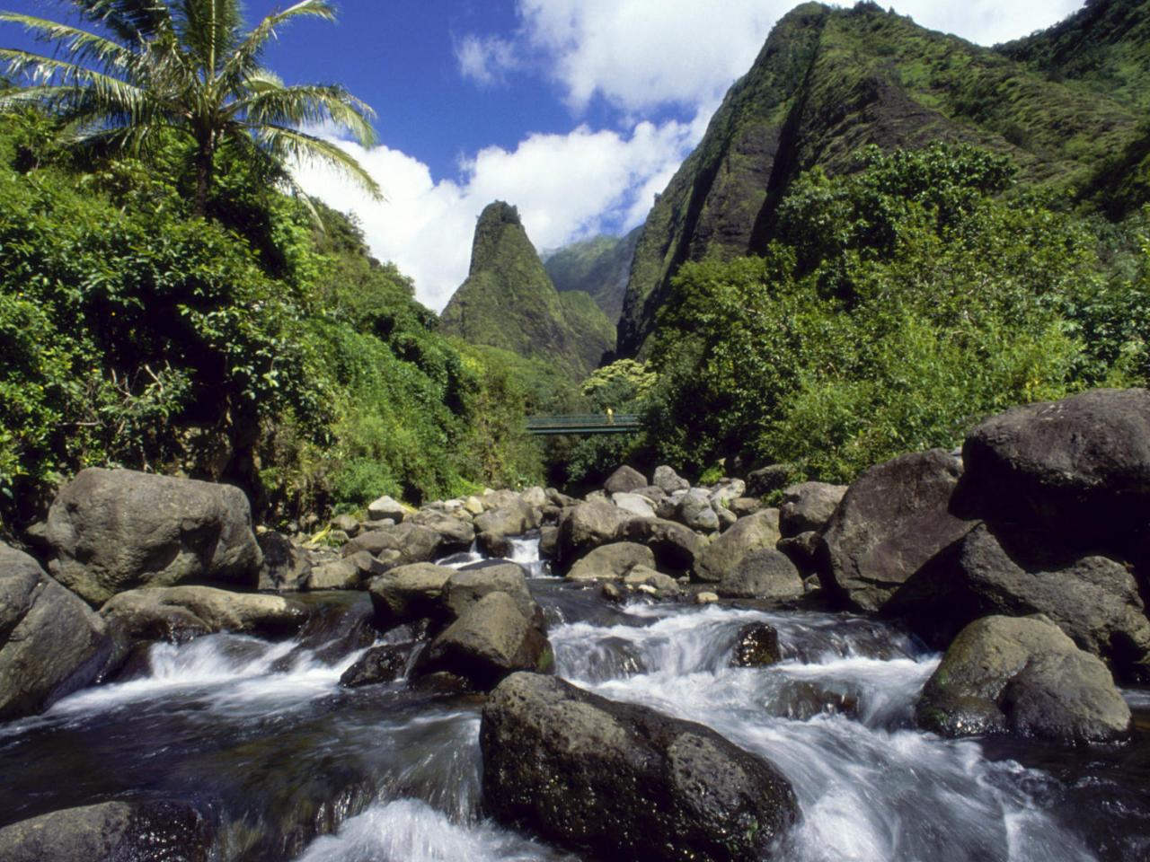 обои Iao Needle,   Iao Valley State Park,   Maui,   Hawaii фото