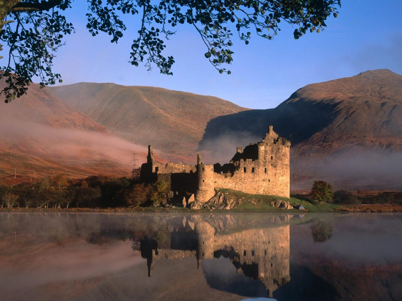 обои Kilchurn Castle,    Loch Awe,   Scotland фото