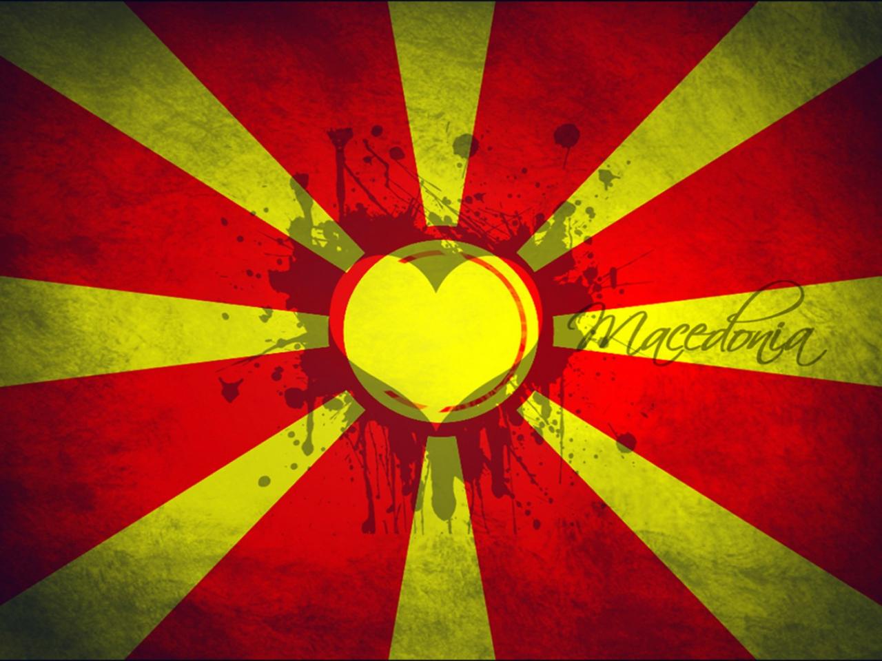 обои Macedonian love flag фото