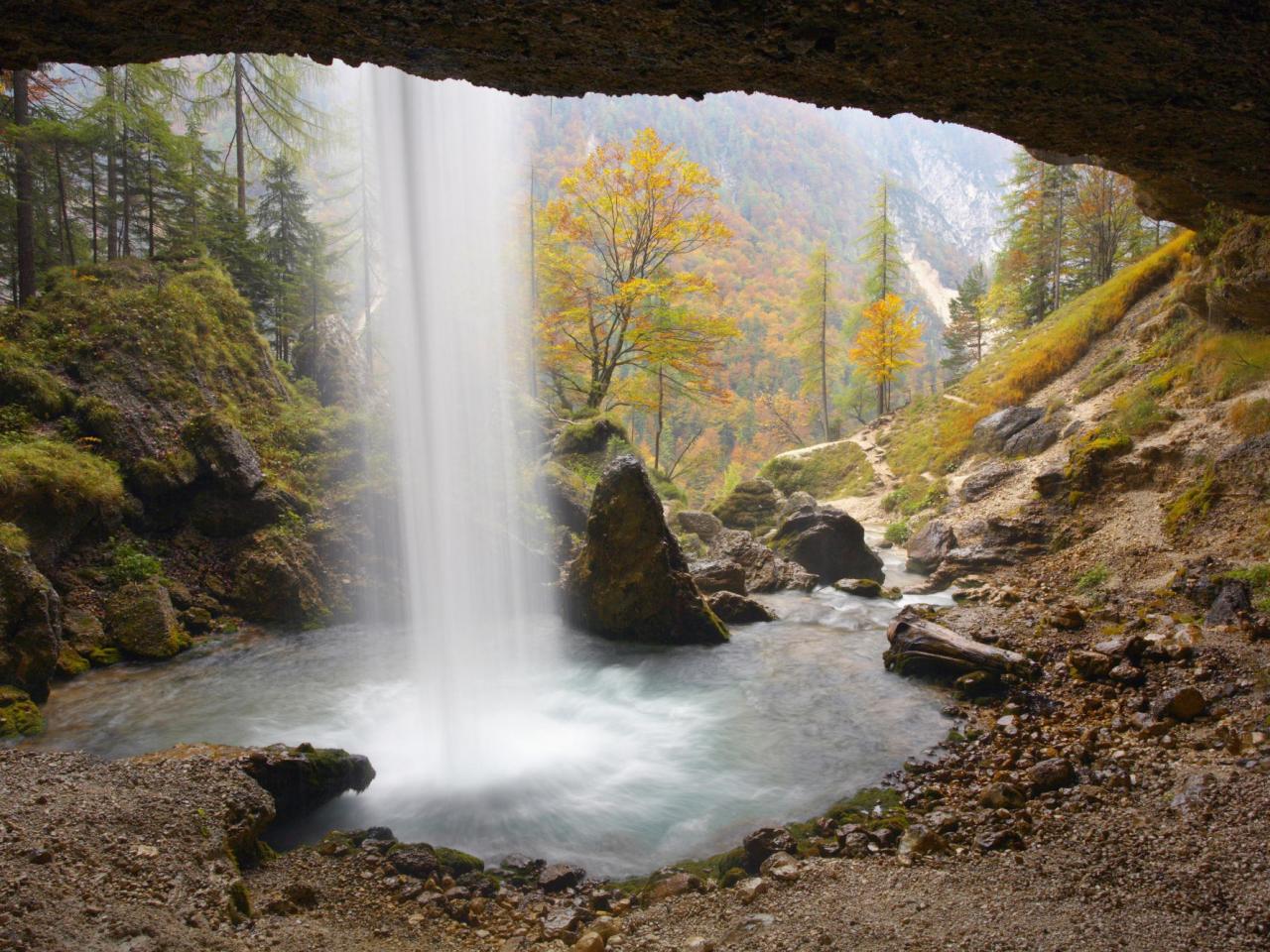 обои Pericnik Waterfall,   Triglav National Park,   Slovenia фото