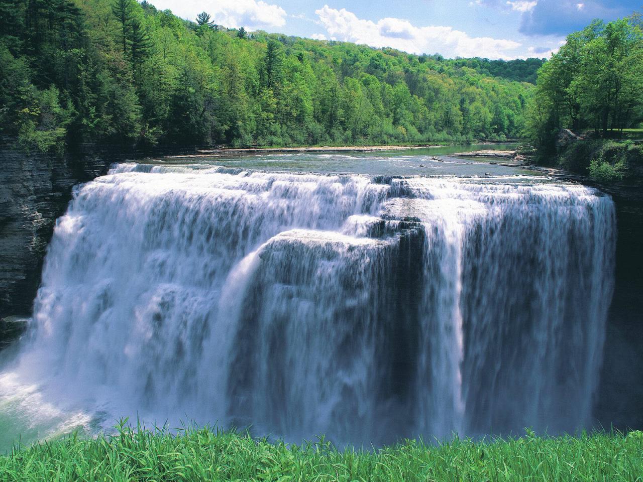 обои Панорама водопада фото