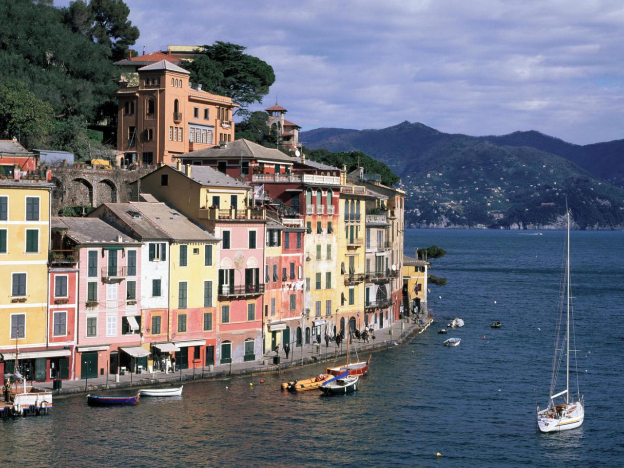 обои Portofino,   Liguria,   Italy фото