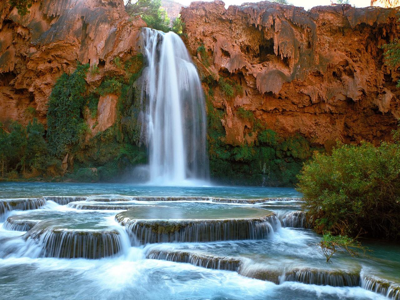 обои Havasu Falls,   Havasupai Indian Reservation,   Arizona фото