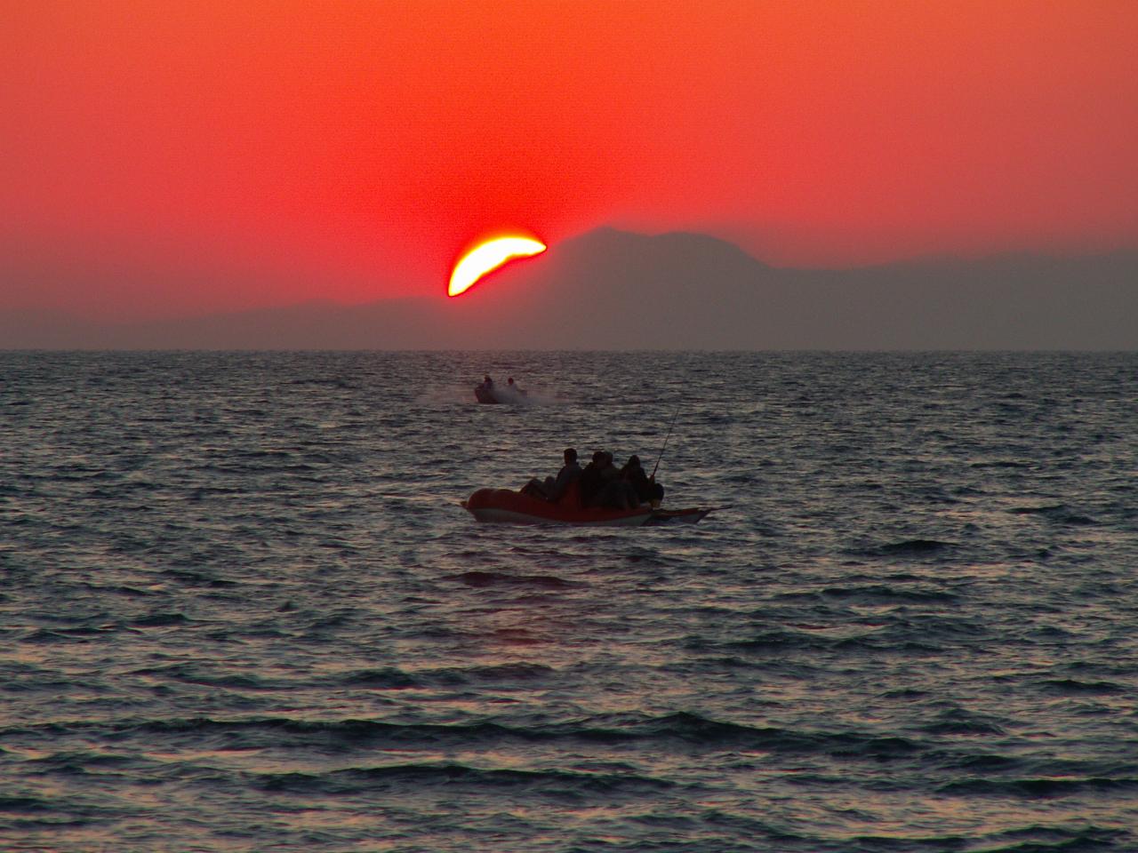 обои Закат на море фото