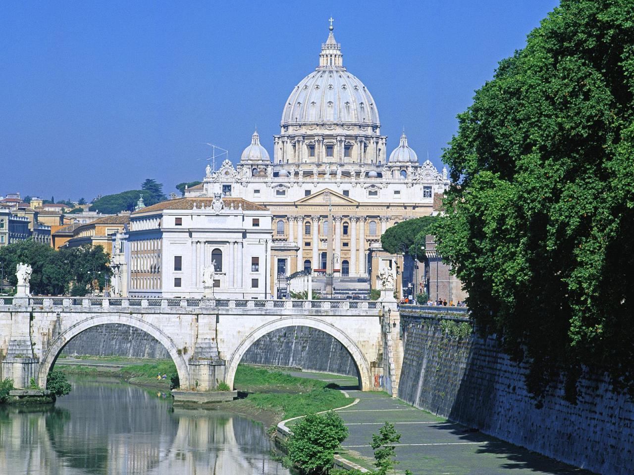 обои St. Peters Basilica,   Rome,   Italy фото