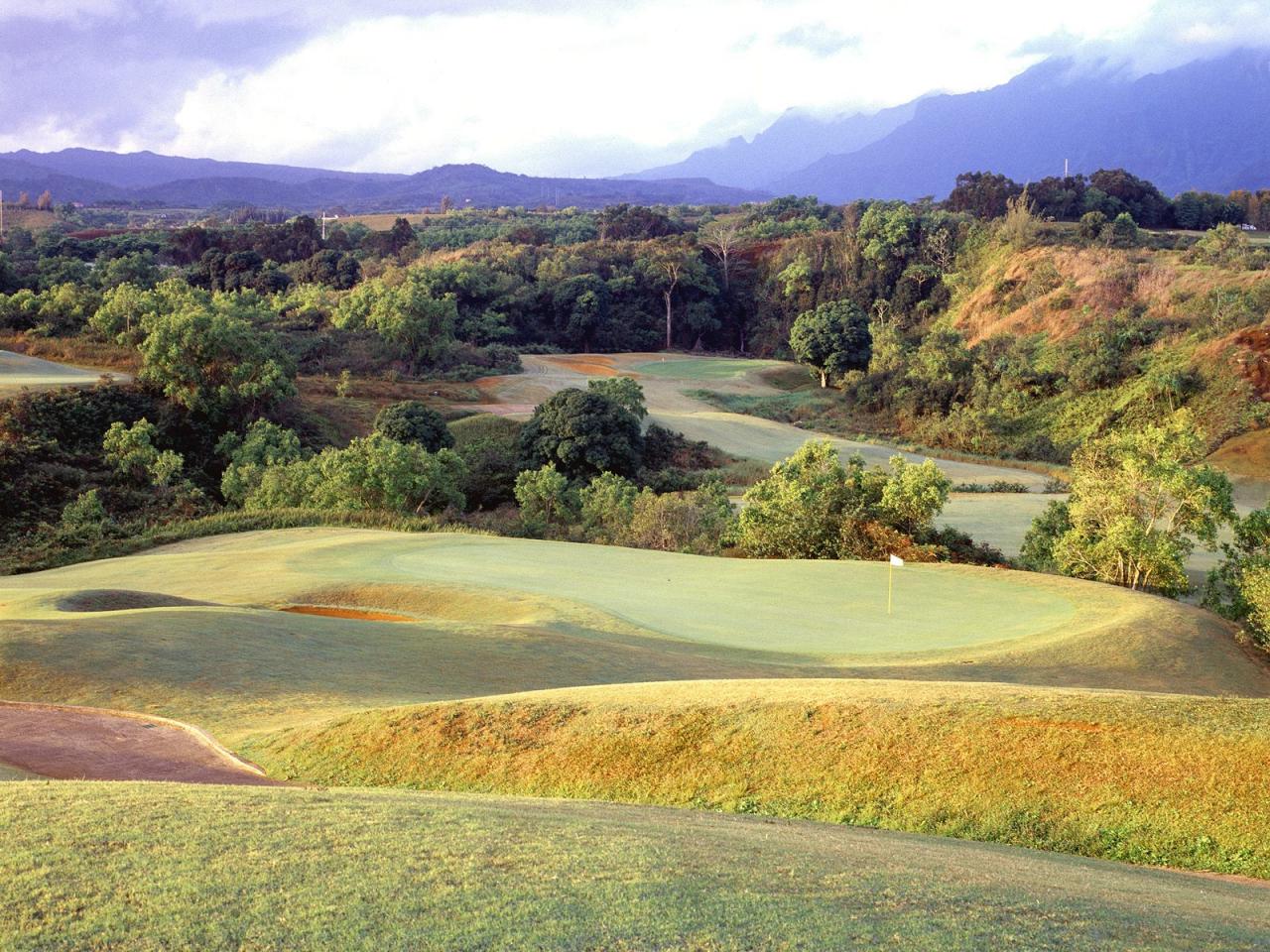 обои 3th Hole,   Princeville,   Kauai фото