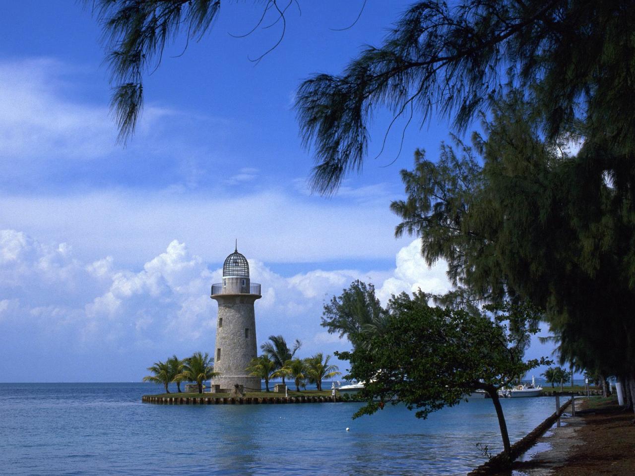 обои Boca Chita Lighthouse,   Biscayne National Park,   Florida фото