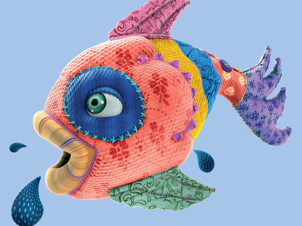 обои 3d-графика Рыбка фото