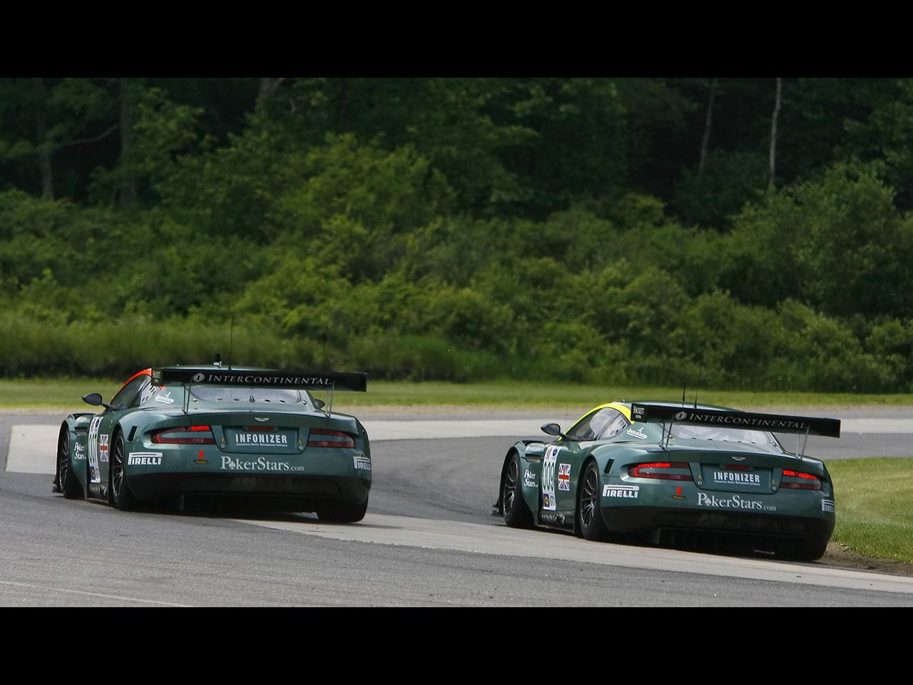 обои Aston Martin DBR9 Lime Rock 2006 Duo Rear Angle фото