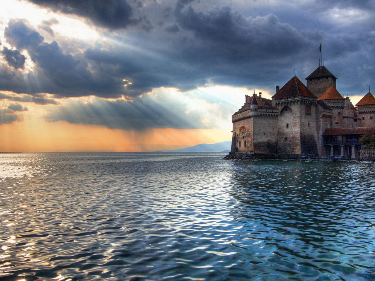 обои Chillon Castle фото