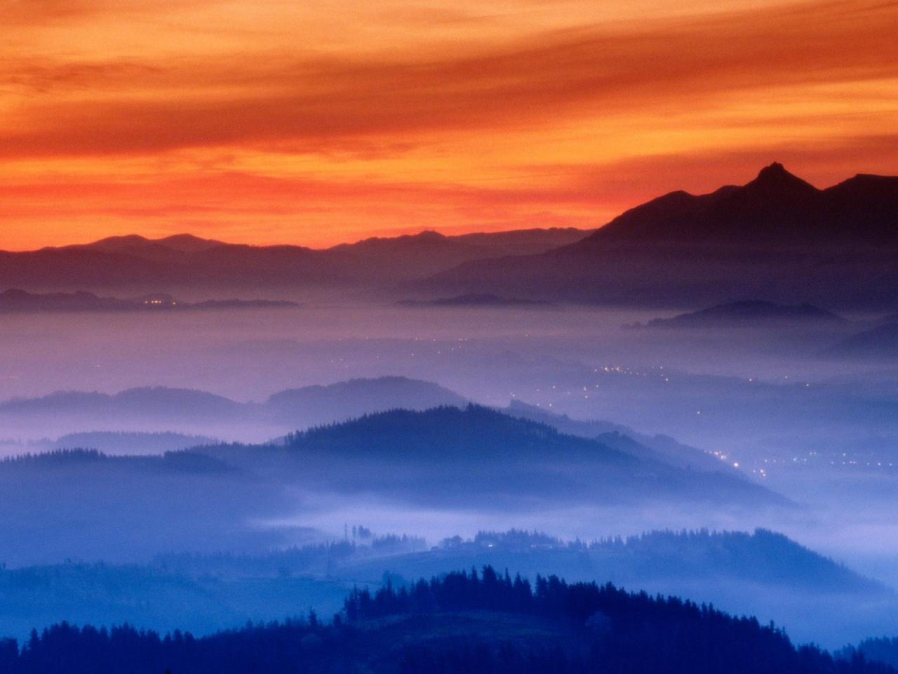 обои Valley Fog,   Guipuzcoa,   Basque Country,   Spain фото