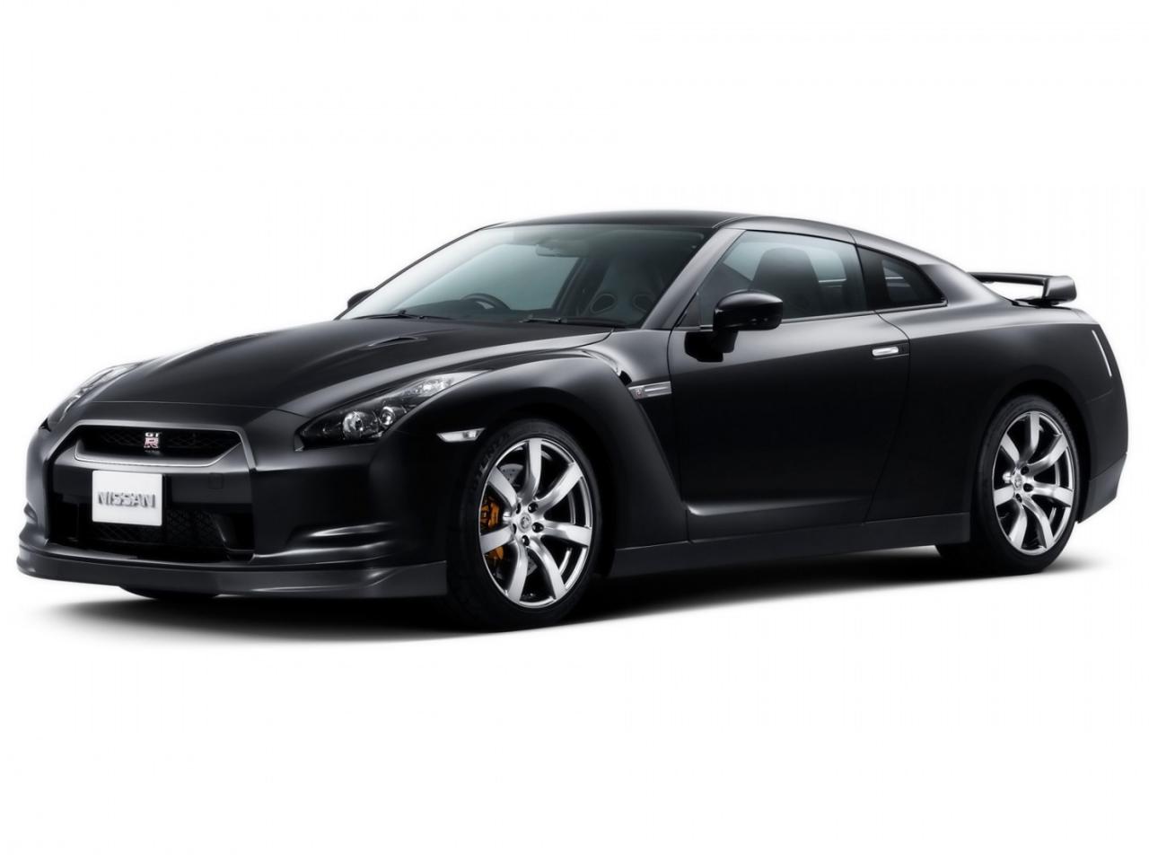 обои Nissan GTR Black фото