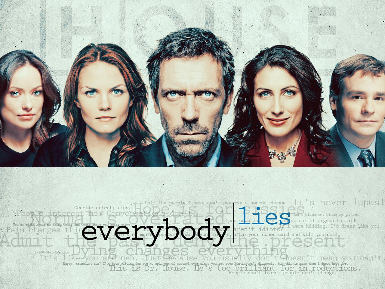 обои Dr.House evrebody lies фото