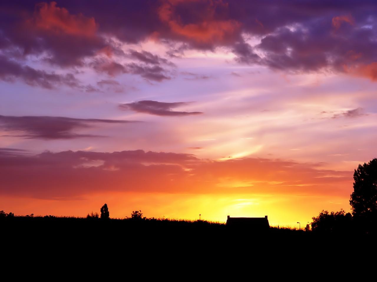 обои Diepenbeek Sunset фото