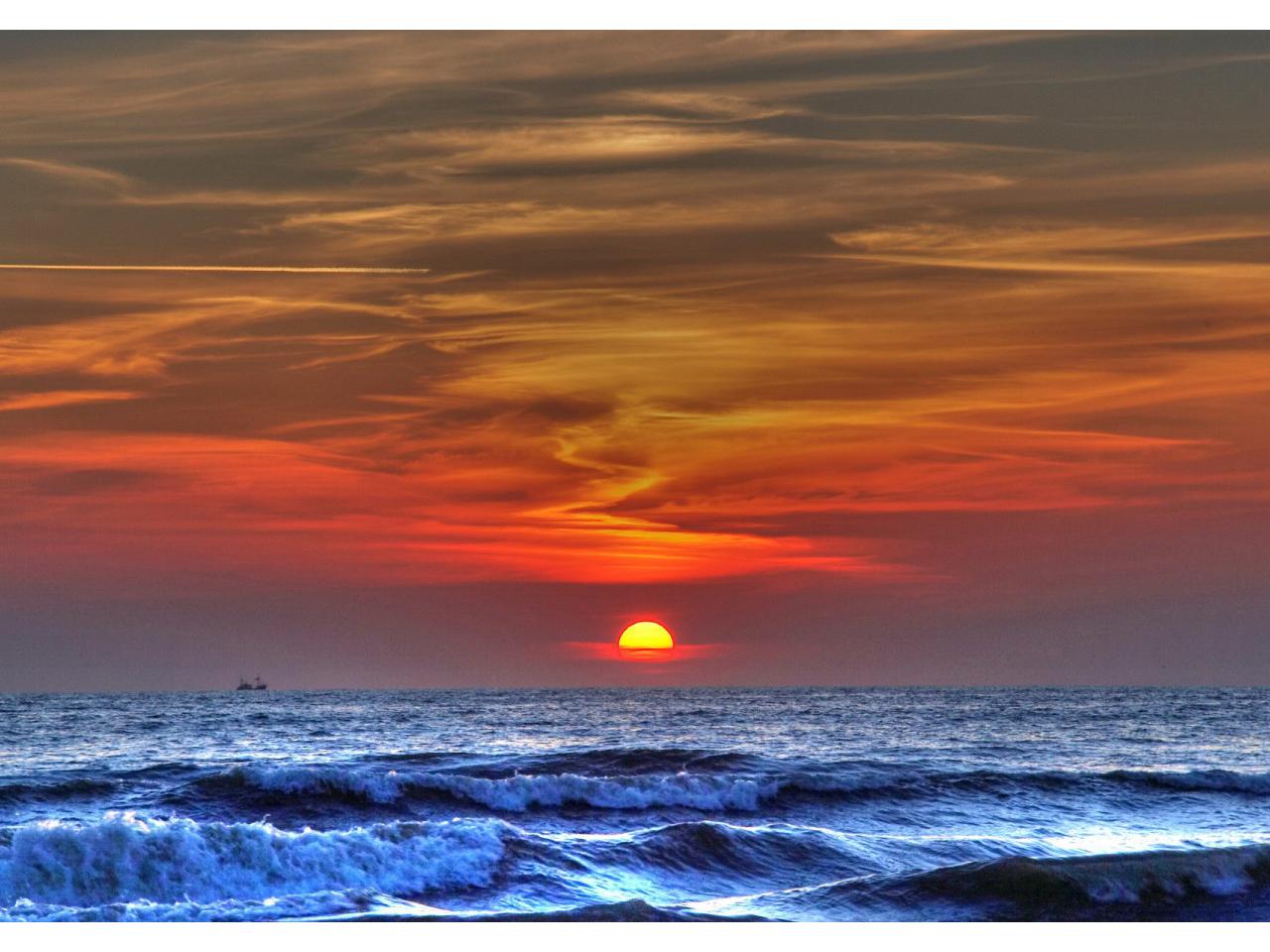 обои Nature Sundown Sea sunset фото