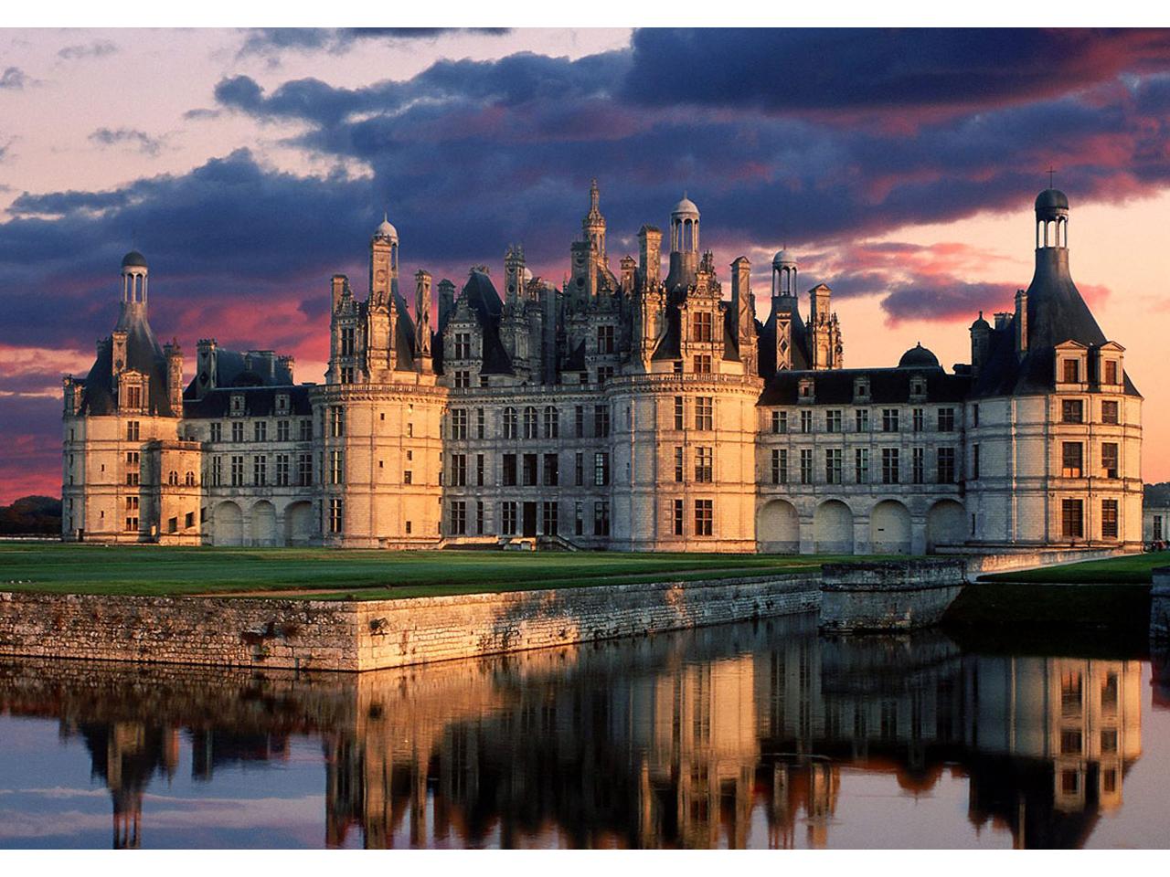 обои Замок Chambord в Франции фото