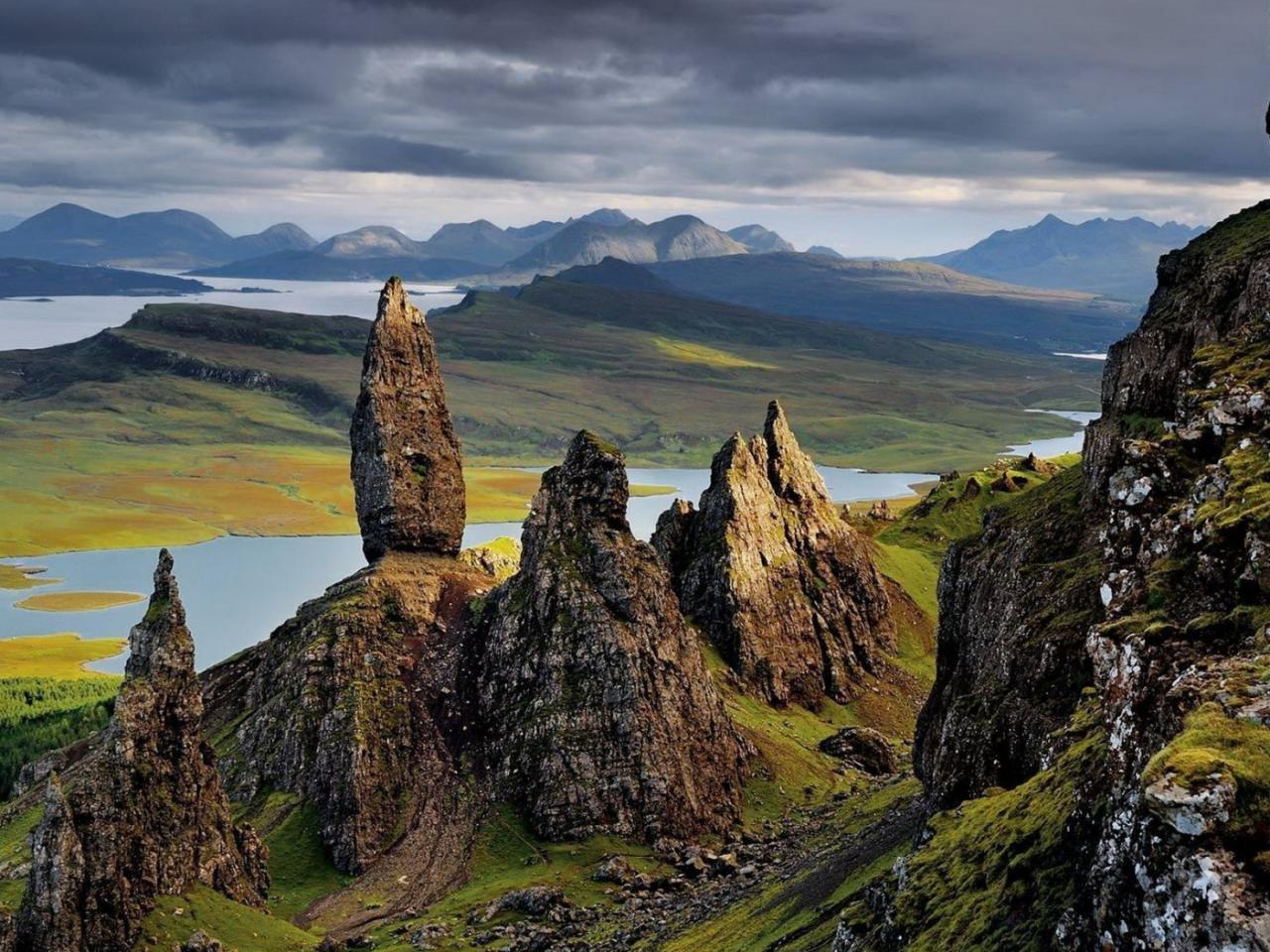 обои Scotland Mountains on Hebrides island фото